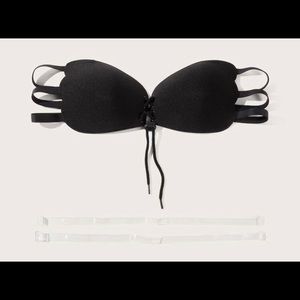 SHEIN Lace-up bandeau bra wireless